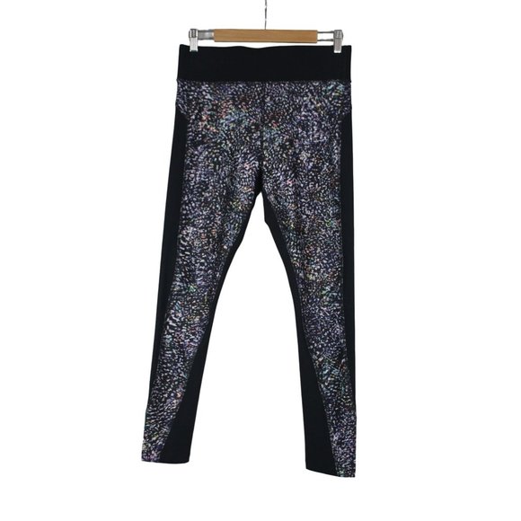 Spalding women's wide waist athletic compression‎ performance workout leggings L - Picture 1 of 8